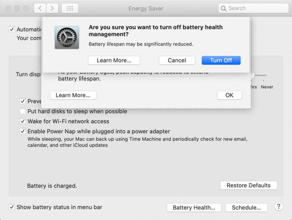 macOS Battery Health