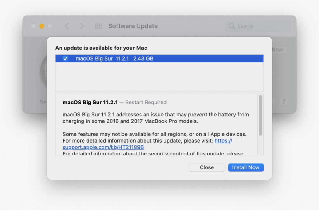 macOS Big Sur 11.2.1